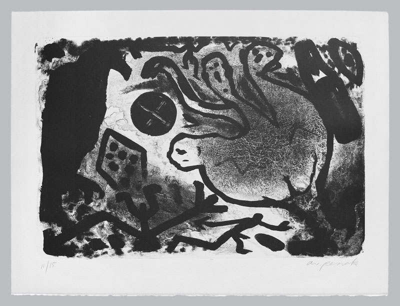 Lithografie Handsigniert A.R.Penck PE02A